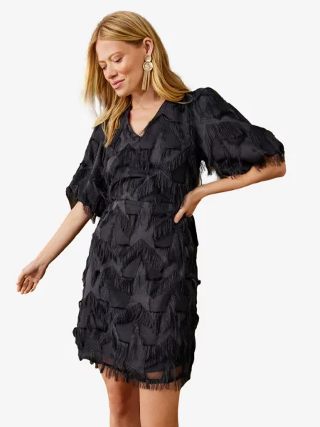 Love & roses Rochie de cocktail negru