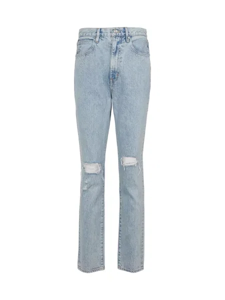 Blugi Slvrlake cu talie înaltă zdrențuiți albastru