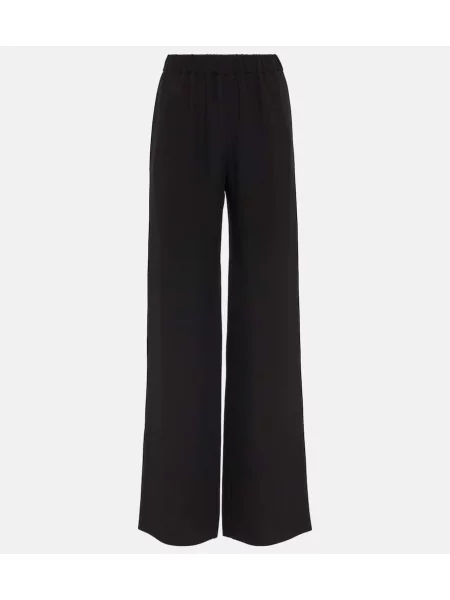 Pantaloni Valentino de mătase negru