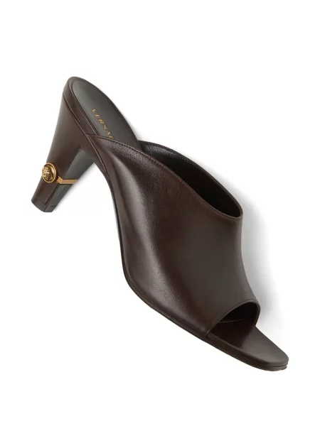 Papuci tip mules Versace din piele negru