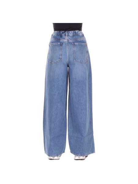 Weekend Max Mara Blugi Abete Bleumarin Wide Leg