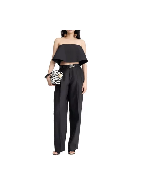 Spodnie Jacquemus dzwony czarne