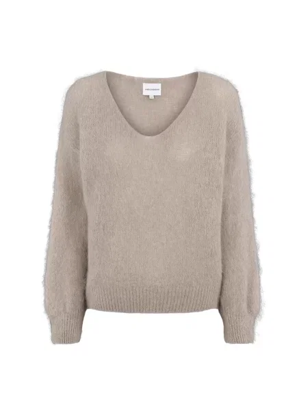 Sweter Americandreams wełniany beżowy