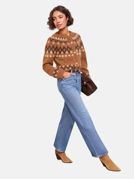 Friends Like These Geacă tricotată / maro coniac bej