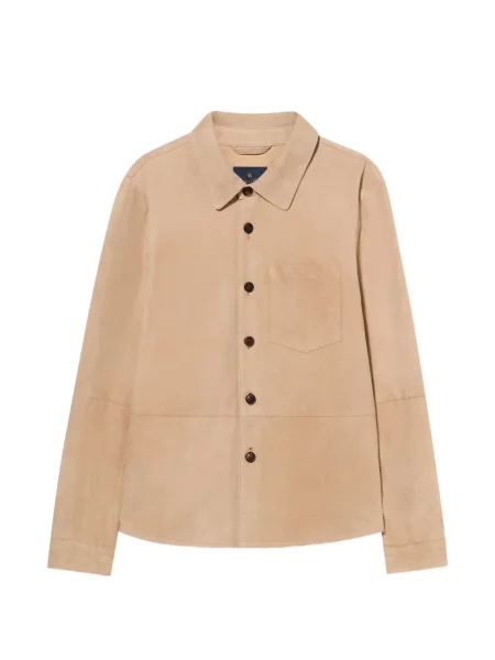 Geacă cămașă Brooks Brothers din piele de căprioară