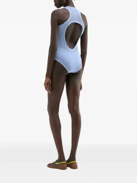 Top Maccapani cu spatele deschis albastru
