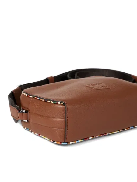 Geantă Paul Smith din piele maro