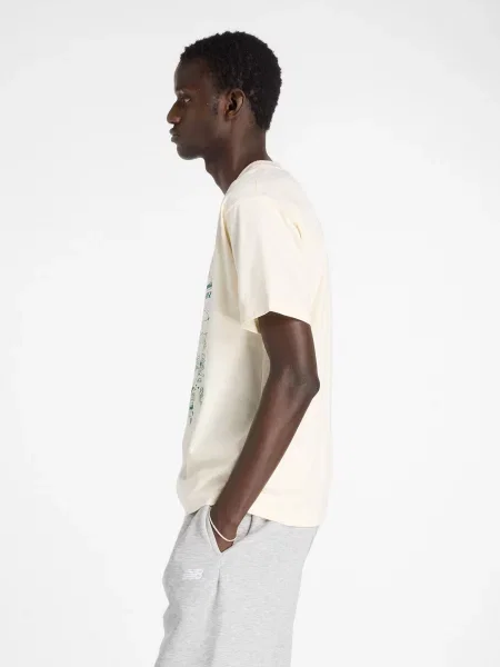 Футболка New Balance бежевий
