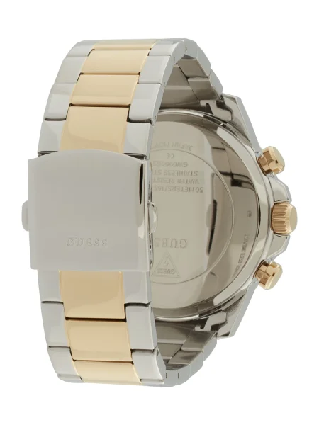 GUESS Ceas analogic WALKER auriu / verde pin argintiu