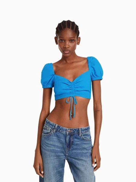 Bershka Bluza modra