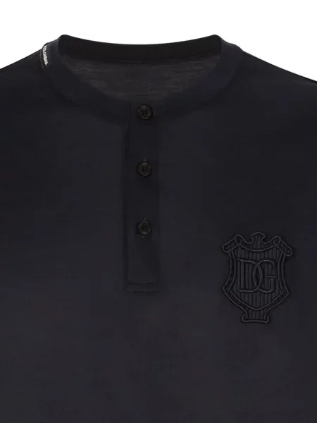 Siuvinėtas marškinėliai Dolce & Gabbana mėlyna
