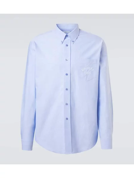 Cămașă Givenchy din poplin albastru