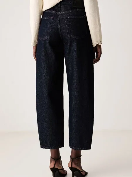 Sisley jeansy barrel granatowe