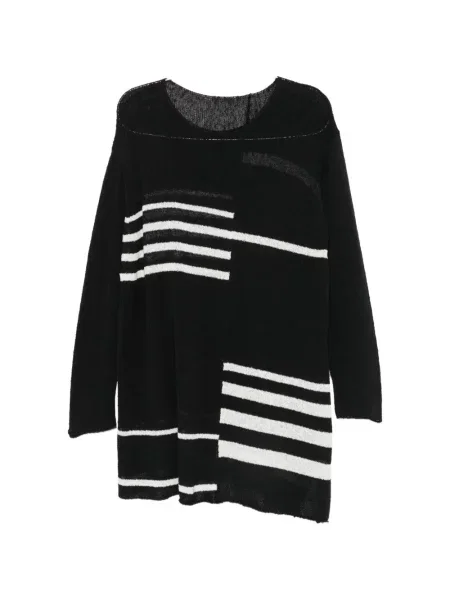 Pulover Yohji Yamamoto zdrențuiți negru