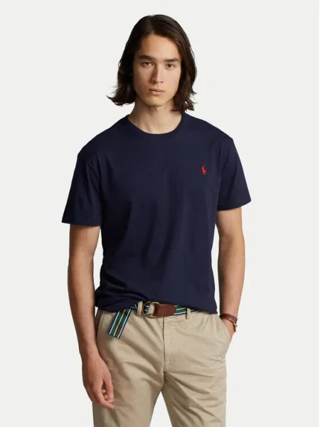 Polo Ralph Lauren T-Shirt Bsr Granatowy Custom niebieska