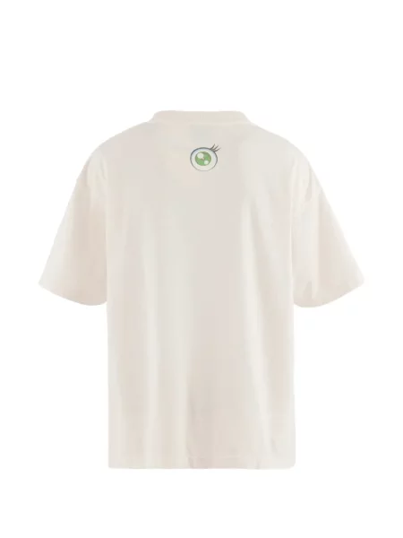 Scurt tricou Mononoke Made cu imagine alb
