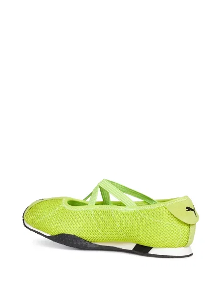 Balerini Puma streetstyle cu bretele verde