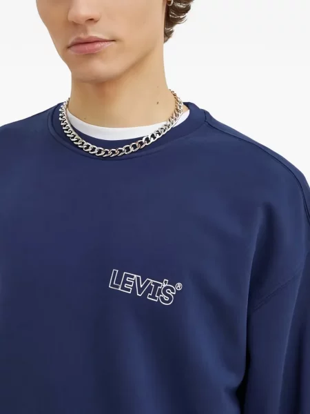 Scurt pantaloni scurți Levi's® cu broderie cu dungi alb
