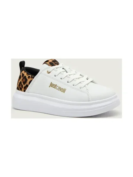 Just Cavalli sneakers din piele alb
