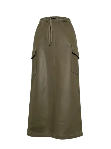 Fusta maxi Brunello Cucinelli cu cordon verde
