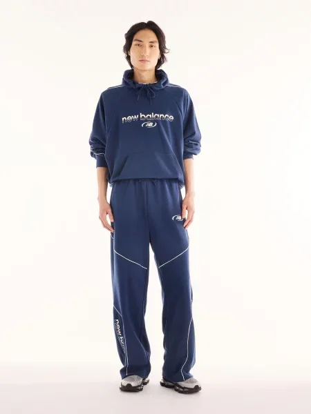 Махровые спортивные штаны New Balance синие