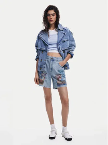 Desigual Jeansová bunda Ontario modrá