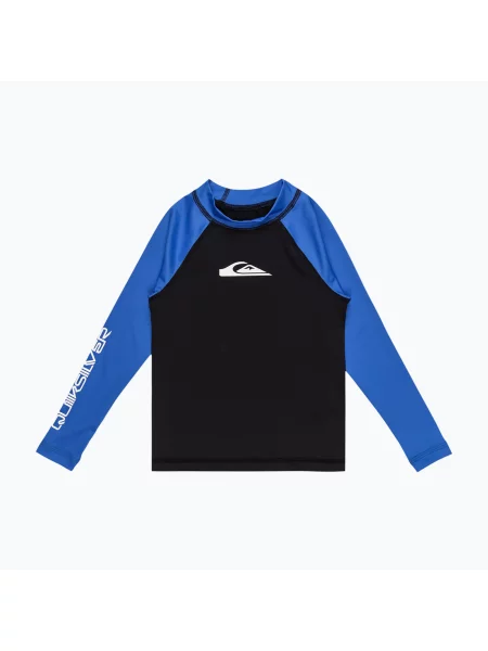 Dětské plavky Longsleeve Quiksilver Everyday black/nebulas blue černé