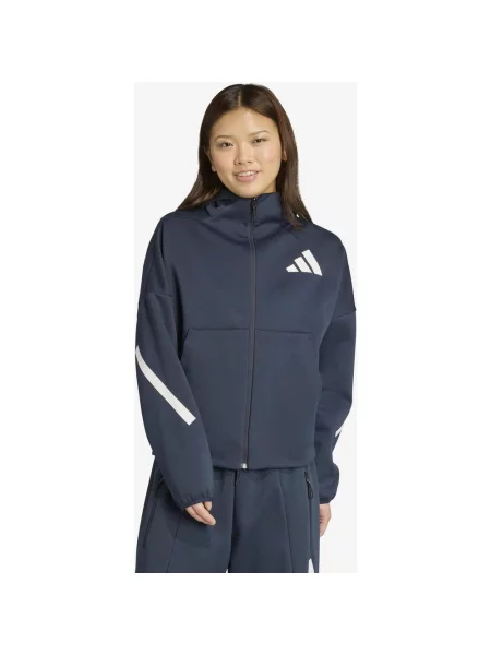 Kurtka z kapturem Adidas Z.N.E. granatowa XS biała