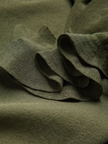 Reserved Блузка асиметрична коричневувато-зелений зелена