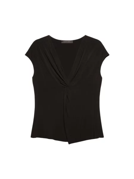 Lniana bluzka Elena Miro' casual czarna