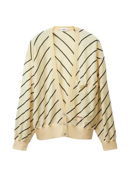 Cardigan Versace cu dungi galben