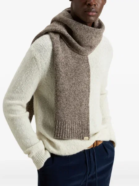 Fular Woolrich de lână maro