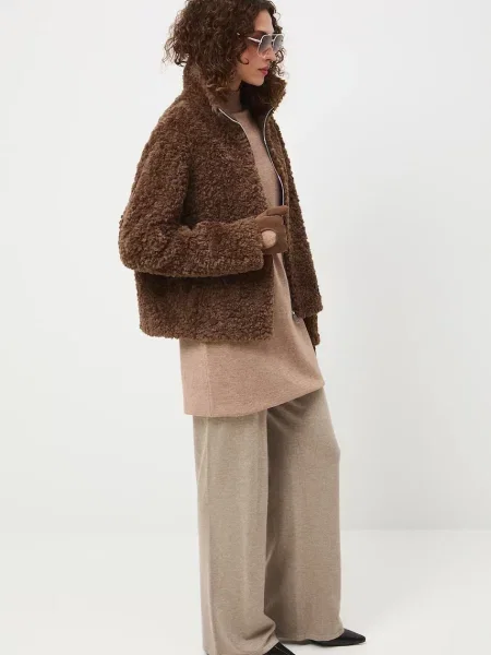 Medicine geaca de tranzitie oversize maro