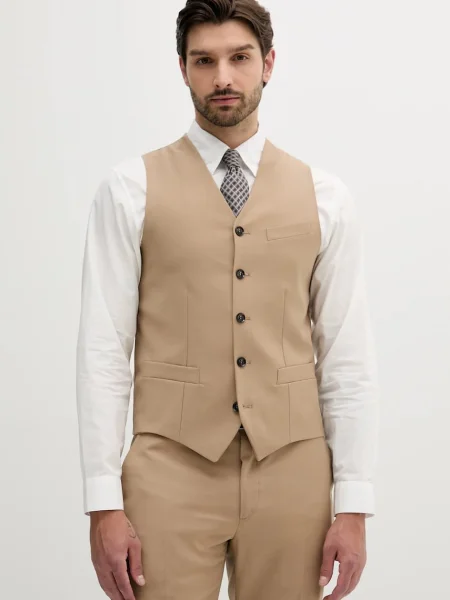 Vestă Liu Jo de lână bej