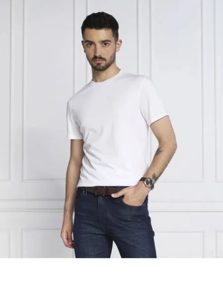 GUESS Tricou TEKY | stretch alb