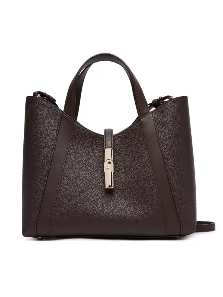 Shopperka Furla skórzana brązowa