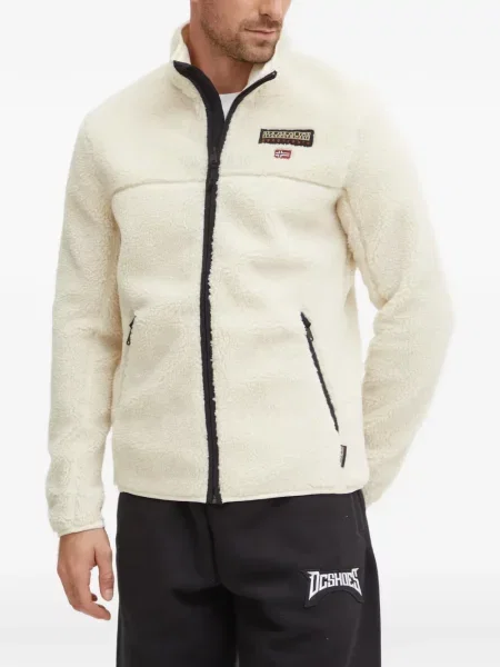 Hanorac din fleece Napapijri din fleece cu autograf