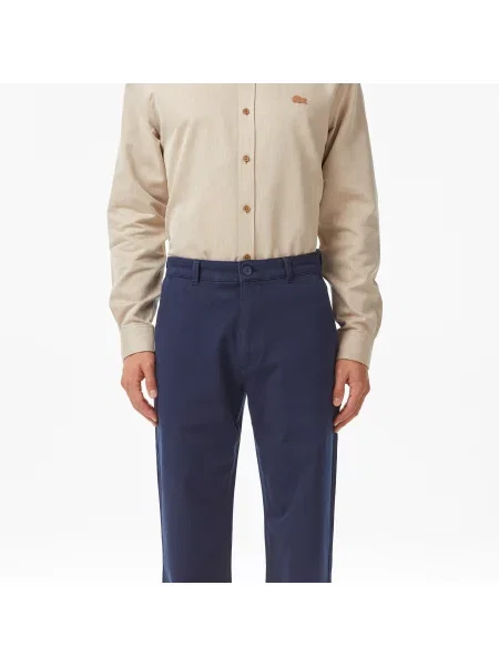Lacoste Spodnie Regular Fit granatowe