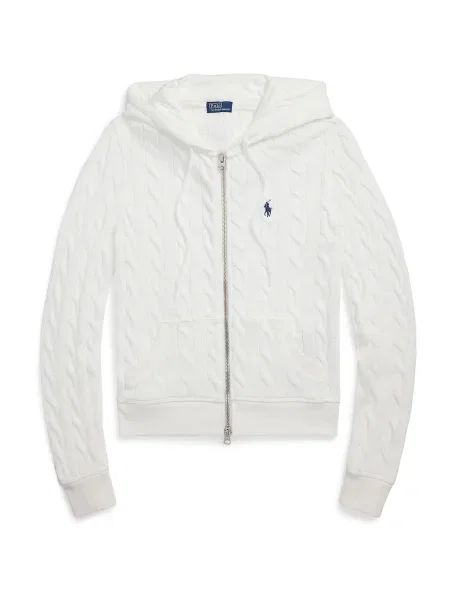 Polo Ralph Lauren Geacă tricotată bleumarin alb