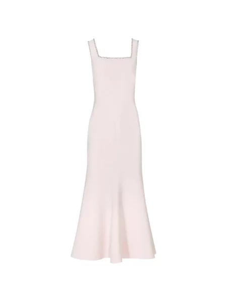 Rochie midi Costarellos din crep roz