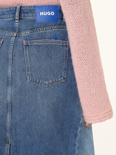 Hugo Spódnica Jeansowa Gadele blau niebieska