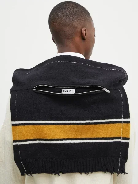 Шерстяной шарф Ambush синий