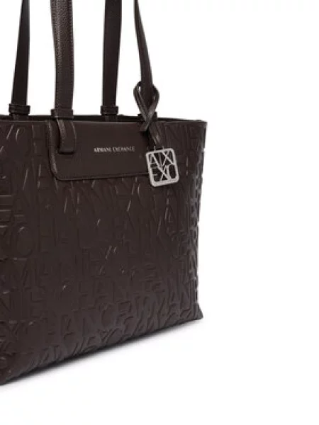 Torbica Armani Exchange Tamno smeđa
