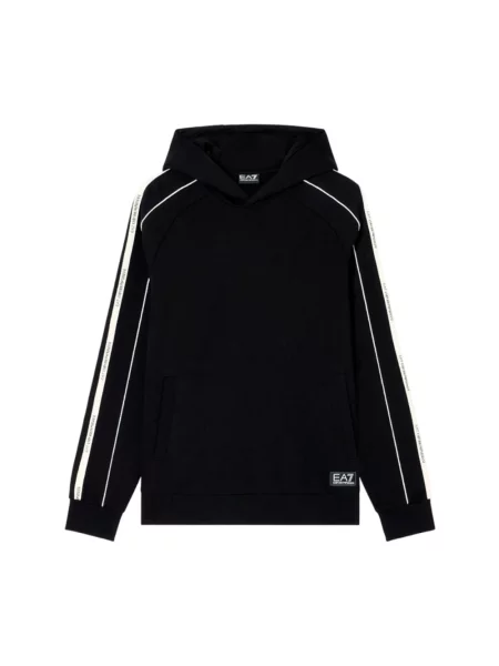 Bluza z kapturem Emporio Armani Ea7 z kapturem z logo czarna
