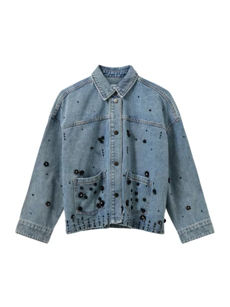 Kurtka jeansowa Sofie Schnoor niebieska