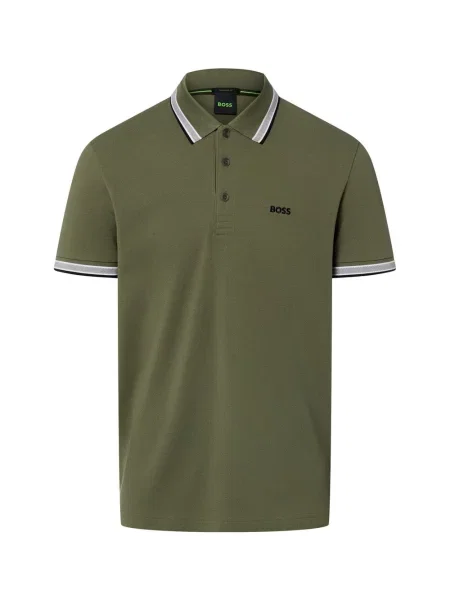 BOSS Green koszulka polo Paddy Mężczyźni jednolity M zielony