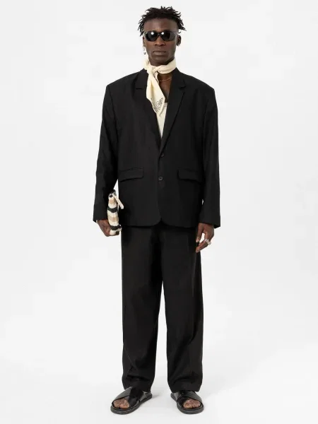 VAMOS CLO Pantaloni Bishop’s Flower' negru