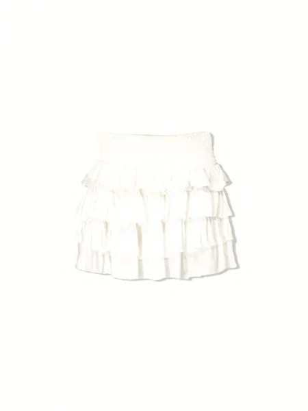 Bershka Fustă alb