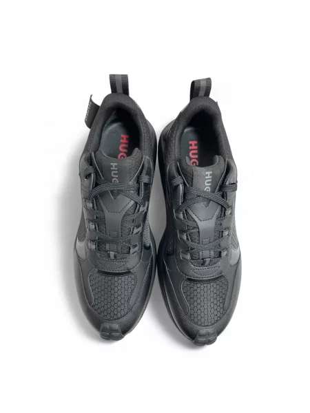 Sneakersy Hugo skórzane czarne