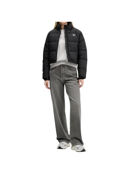 Tommy Jeans Prechodná bunda čierna